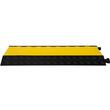 Rampa cu protectie cabluri, max 32 tone/axa, 5 x canal, Negru/Galben, Modulara, 88.9 x 50.8 x 5 cm