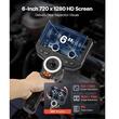 Camera endoscop cu ecran articulat in 4 directii 360°, Zoom 8X, ecran IPS HD de 6", 6 x Led, IP67, cablu 1.5 m