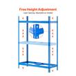 Suport de perete pentru 12 anvelope, 1300 x 500 x 1790 mm, max 150 kg, 2 rafturi