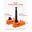 Cric electric alimentare baterie auto 12 V, Inaltime ridicare 200-520 mm, Max 15 Tone, Lanterna