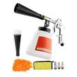 Pistol de curatare cu aer comprimat cu duza rotativa Vortex 100 ml/min, Rezervor 1 l, 6-9.2 bar, 3 x conectori, Husa si perie