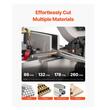 Fierastrau cu banda pentru metal, 1.1 kW, Lungime banda 2362 mm, 0° la 45, 4 viteze reglabile, Viteza maxima 65 m/min, Baza fixa