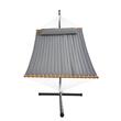 Hamac cu suport otel si perna, matlasat, pentru 2 persoane, max 217 kg, 3760 x 987 x 1050 mm, Gri