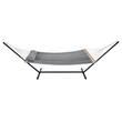Hamac cu suport otel si perna, matlasat, pentru 2 persoane, max 217 kg, 3760 x 987 x 1050 mm, Gri