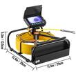 Camera inspectie endoscop Vevor Profesional, Monitor HD 4.3”, Lungime 50 m, IP68, Led, pentru conducte