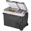 Frigider auto cu compresor, 2 x zone racire, 58 l, Ecran LED si control Bluetooth, 753 x 461 x 558 mm, 12/24 V DC, 110-240 V AC, -20 ℃ pana la 20 ℃