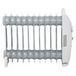 Mini Calorifer electric cu ulei, Alb, 11 elementi, Termostat reglabil, 1200 W, dimensiune 42 x 11 x 38.5 cm