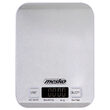 Cantar de bucatarie ultra subtire, Mesko Inox, Ecran LCD, 1g-5kg, Baterie 2 x AA, Argintiu