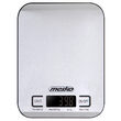 Cantar de bucatarie ultra subtire, Mesko Inox, Ecran LCD, 1g-5kg, Baterie 2 x AA