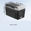 Frigider auto cu compresor, 1 x zone racire, 25 l, Ecran LED si control Bluetooth, 586 x 320 x 370 mm, 12/24 V DC, 110-240 V AC, -20 ℃ pana la 20 ℃