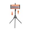 Lampa cu infrarosu cu trepied pentru uscare vopsea, 2000 W, suprafata coacere 0.33 mp, Inaltime reglabila 740-1970 mm