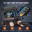 Camera inspectie endoscop, Monitor mare color HD 10.1”, Lungime cablu 50 m, IP68, 12xLed, unghi 145°, Zoom digital 3x