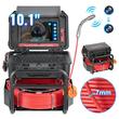 Camera inspectie endoscop, Monitor mare color HD 10.1”, Lungime cablu 50 m, IP68, 12xLed, unghi 145°, Zoom digital 3x