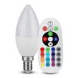 Bec led E14, putere 3.5W, Dimabil, RGB si 6400K, Telecomanda