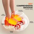 Aparat Shiatsu masaj pentru picioare, 30 W, incalzire 35°C - 60°C, 3 niveluri de intensitate, 3 viteze de rulare, ecran tactil