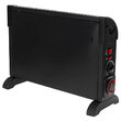 Convector electric negru, Termostat, 3 trepte de putere 750 / 1250 / 2000 W, Lungime cablu de alimentare 150 cm