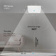 Plafoniera led cu senzor de miscare, Patrata, 12 W, IP20, 1100 lm, culoare lumina 3 in 1, 250 x 250 mm