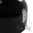 Fierbator electric cu termometru, 1.7 l, Inox, Negru, 2200 W, Retro design
