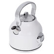 Fierbator electric cu termometru, 1.7 l, Inox, Alb, 2200 W, Retro design