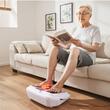 Aparat masaj pentru picioare, tehnologia EMS si TENS, Shiatzu, 4 + 4 electrozi , 25 de moduri si 50 de niveluri de intensitate, Caldura 40-50°C
