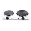 Plita electrica Adler 2500 W, 2 arzatoare, portabila, diametru ochiuri 18 cm si 15 cm, Alba