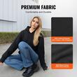 Hanorac cu 5 x zone incalzire pentru corp, Unisex, Marimea XL, Negru, Baterie externa 8000mAh, 3 niveluri de temperatura reglabile