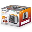 Prajitor de paine Inox, cu 9 niveluri de rumenire, 4 felii, 1600 W
