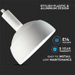 Pendul tavan, E14, fara bec, Alb, Plastic/Aluminiu, 180 x 100 x 1200 mm