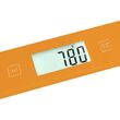 Cantar de bucatarie sticla securizata, Orange, Ecran LCD, 1g-5kg, 1x 3V baterie litiu CR 2032