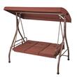 Leagan pentru gradina, 3 locuri, Rabatabil, Maro, Otel, panza Oxford, 1850×1170×1770 mm, max 340 kg, Perne detasabile