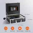 Camera inspectie endoscop pentru instalatii sanitare, 7 inch, Lungime cablu sarpe 50 m, Capacitate baterie 4500mAh, Unghi vizualizare 120°, Lumina LED, Card SD