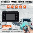 Incalzitor stationar diesel LCD all-in-one 8 kW, alimentare 12V DC, Telecomanda, consum 0.18-0.48 l/h, Rezervor intern 5 l