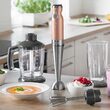 Blender de mana Brown 4 IN 1, putere 1200W, 2 viteze, cutite inox