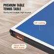 Masa tenis 2740x1525x760 mm, Pliabila, 8 x roti, Interior, fileu inclus, grosime 18 mm