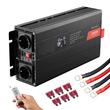 Invertor cu unda sinusoidala pura 2000 W, 12VDC-230VAC, port 2 x USB si 1 x USB-C, telecomanda, afisaj LCD, 2 x prize 220 V