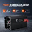 Invertor cu unda sinusoidala pura 2000 W, 12VDC-230VAC, port 2 x USB si 1 x USB-C, telecomanda, afisaj LCD, 2 x prize 220 V