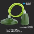 Pendul tavan, Portelan, fara bec, E27, 47 x 64 x 680 mm, Verde