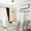 Pendul tavan, Portelan, fara bec, E27, 47 x 64 x 680 mm, Verde