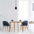 Pendul de tavan, Portelan, fara bec, E27, 47 x 64 x 680 mm, Negru