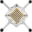Feliator multifunctional profesional pentru cartofi, 4 x lame, Aluminiu/Inox, Vertical