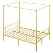 Pat cu baldachin pentru copii, fara saltea, 1985 x 1390 x 1965 mm, Capacitate max 320 kg, Otel