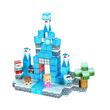 Set constructie Blocuri magnetice 150 buc, Castel Glaciar, structura 3D, Geanta depozitare