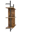 Raft metalic cu 3 x polite incluse din lemn, Vivatechnix Industrial, 1050 x 240 x 965 mm
