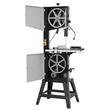Fierastrau cu banda pentru Lemn, 1.1 kW, 0° la 45, 4 viteze reglabile, 440-880 rpm, masa de taiere 395 x 545 mm, Lampa, Lungime banda 2780 mm