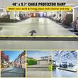 Set 3 x Rampa cu protectie cabluri, max 5 tone/axa, 2 x canal, Negru/Galben, Modulara, 101 x 24.5 x 5 cm