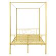 Pat cu baldachin pentru copii, fara saltea, 1985 x 1390 x 1965 mm, Capacitate max 320 kg, Otel