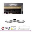 Lustra led 30 W, 1800 lm, Negru, Lumina neutra 4000K, 180-240 V, dimensiune 130x650 mm