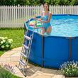 Scara pentru piscine supraterana, Otel, 4 trepte, max 136 kg, 1045 x 795 x 1620 mm