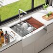 Chiuveta Inox, Protectie anti-stropire, dimensiune 914.4x558.8x228.6 mm, Accesorii incluse