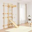 Structura de catarat multifunctionala 8 in 1, fixare pe perete, max 100 kg, Inaltime 2400 mm, latime 1500 mm, Lemn masiv